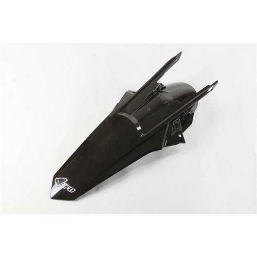 UFO KTM REAR FENDER WITH LUGS EXC 17-18 BLK