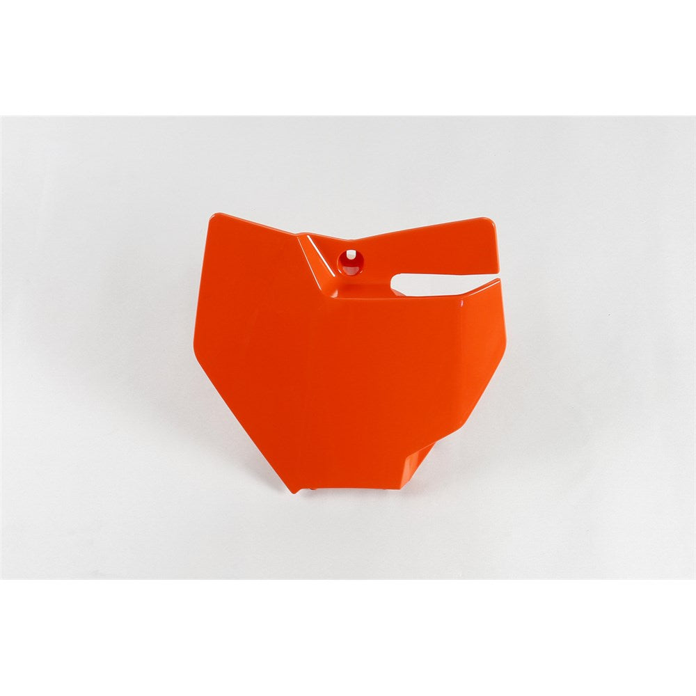 UFO KTM FRONT NO. PLATE 85SX 18 (ORG 98-18)