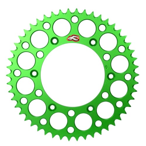 /RENTHAL REAR SPROCKET MX ULTRALIGHT GROOVED GRN 48T (408U-420-48GEGN)