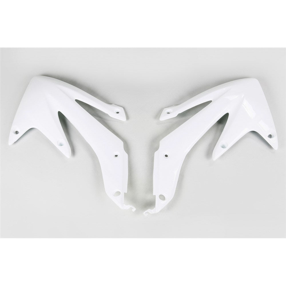 UFO HONDA RADIATOR SHROUDS CRF450X 08-16 WHT