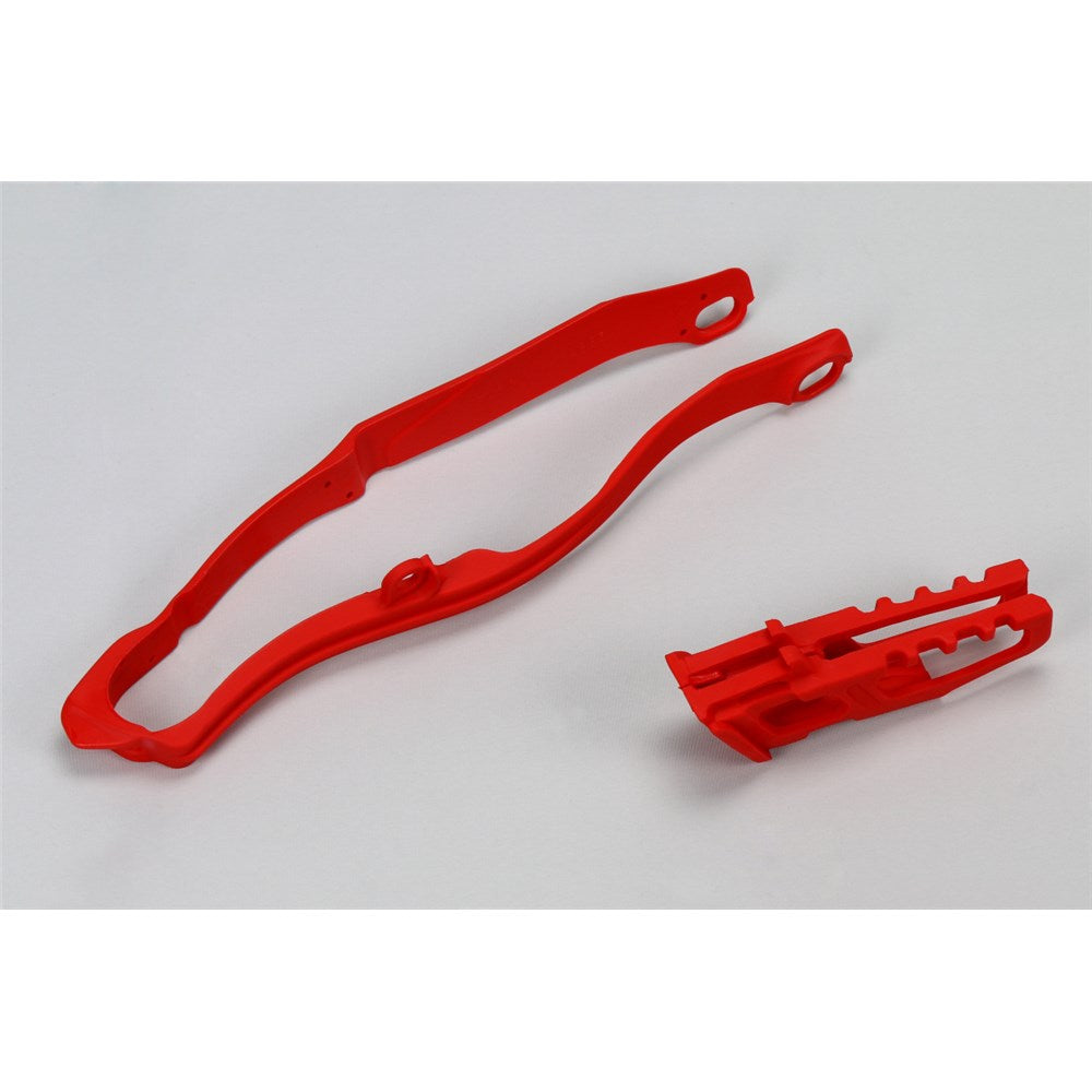 UFO HONDA KIT CHAIN GUIDE + S/ARM CHAIN SLIDER CRF250R 14-17/CRF450R 13-16 (RED 00-18)
