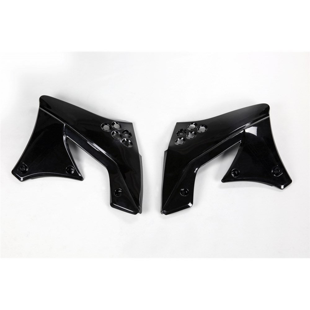 UFO KAWASAKI RADIATOR SHROUDS KX250F 2009 & 2012 BLK