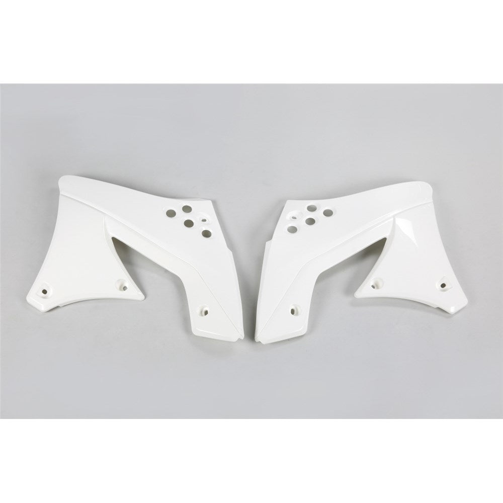 UFO KAWASAKI RADIATOR SHROUDS KX250F 10-11 WHT [ONC01]