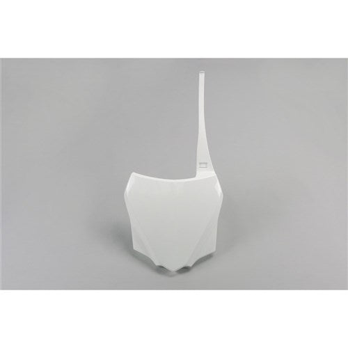 UFO KAWASAKI FRONT PLATE KX85 14-25 KX112 22-25 WHT
