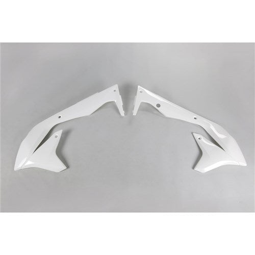 UFO KAWASAKI RADIATOR SHROUDS KX450F 16-18 WHT