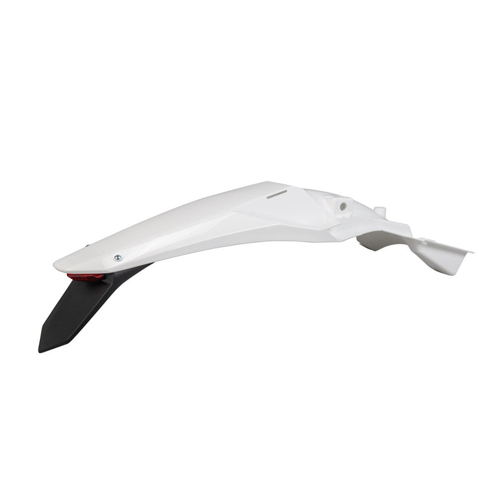 UFO KAWASAKI REAR FENDER W/LED KX250F 25 / KX450F 24-25 WHT
