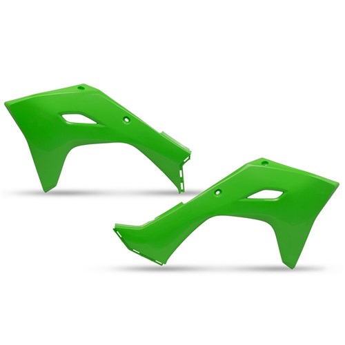 UFO KAWASAKI RADIATOR SHROUDS KX250F 25 / KX450F 24-25 GRN