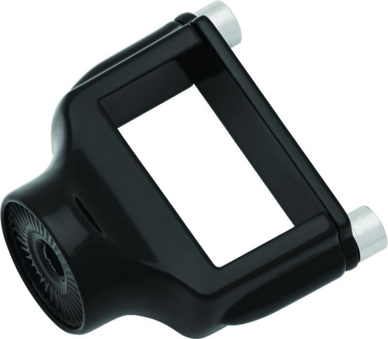 Kuryakyn Side Mount License Plate Holder Clamp 86-22 XL Models Gloss Black