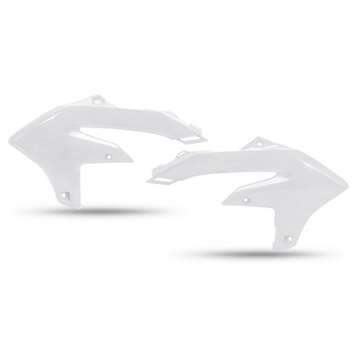 UFO YAMAHA RADIATOR SHROUDS YZF250 24-25 YZF450 23-25 WHT