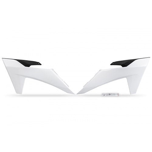 UFO KTM COMPATIBLE RADIATOR COVERS EXC150/250/300 24-25 EXC-F250/350/450/500 24-25 WHT