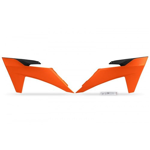 UFO KTM COMPATIBLE RADIATOR COVERS SX125/250/300 23-24 SX-F250/350/450 23-24 EXC/F250/350/450 24-25 EXC-F 500 24-25 ORG