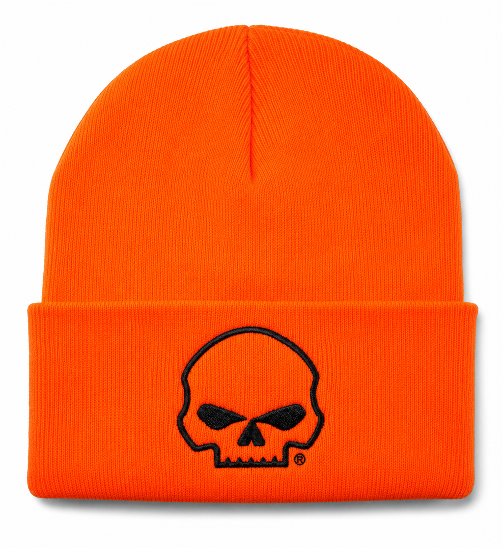 Harley-Davidson Willie G® Orange Cuffed Beanie