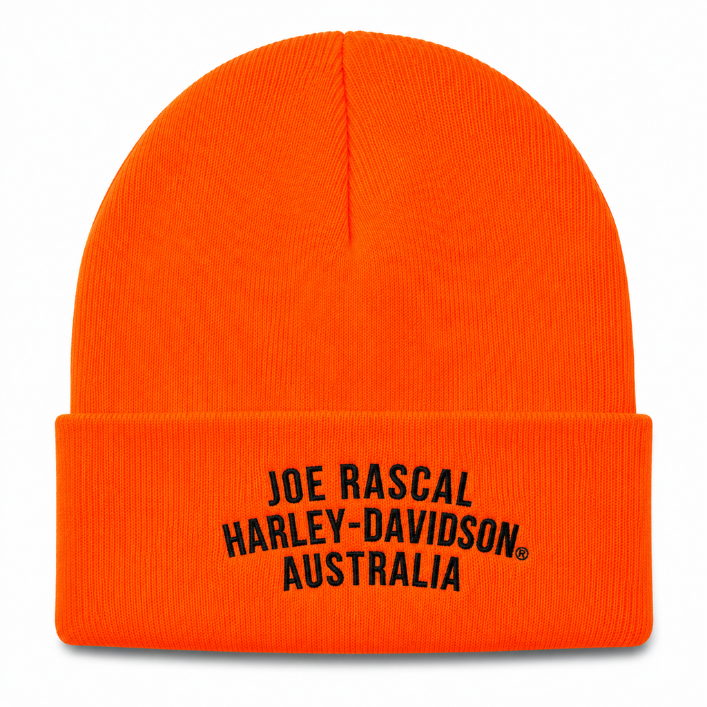 Harley-Davidson Willie G® Orange Cuffed Beanie