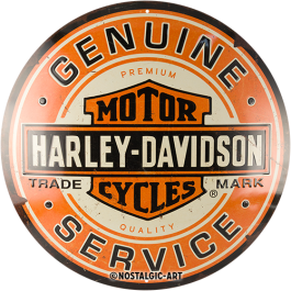 Harley-Davidson Genuine Service Tin Sign – 35cm by Nostalgic-Art