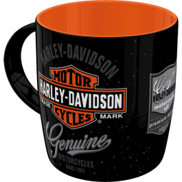 Harley-Davidson Genuine Logo Ceramic Mug – 330ml by Nostalgic-Art