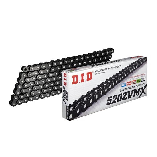 DID SUPER STREET X-RING 520ZVM-X BLK/BLK 120ZB (CTN10)