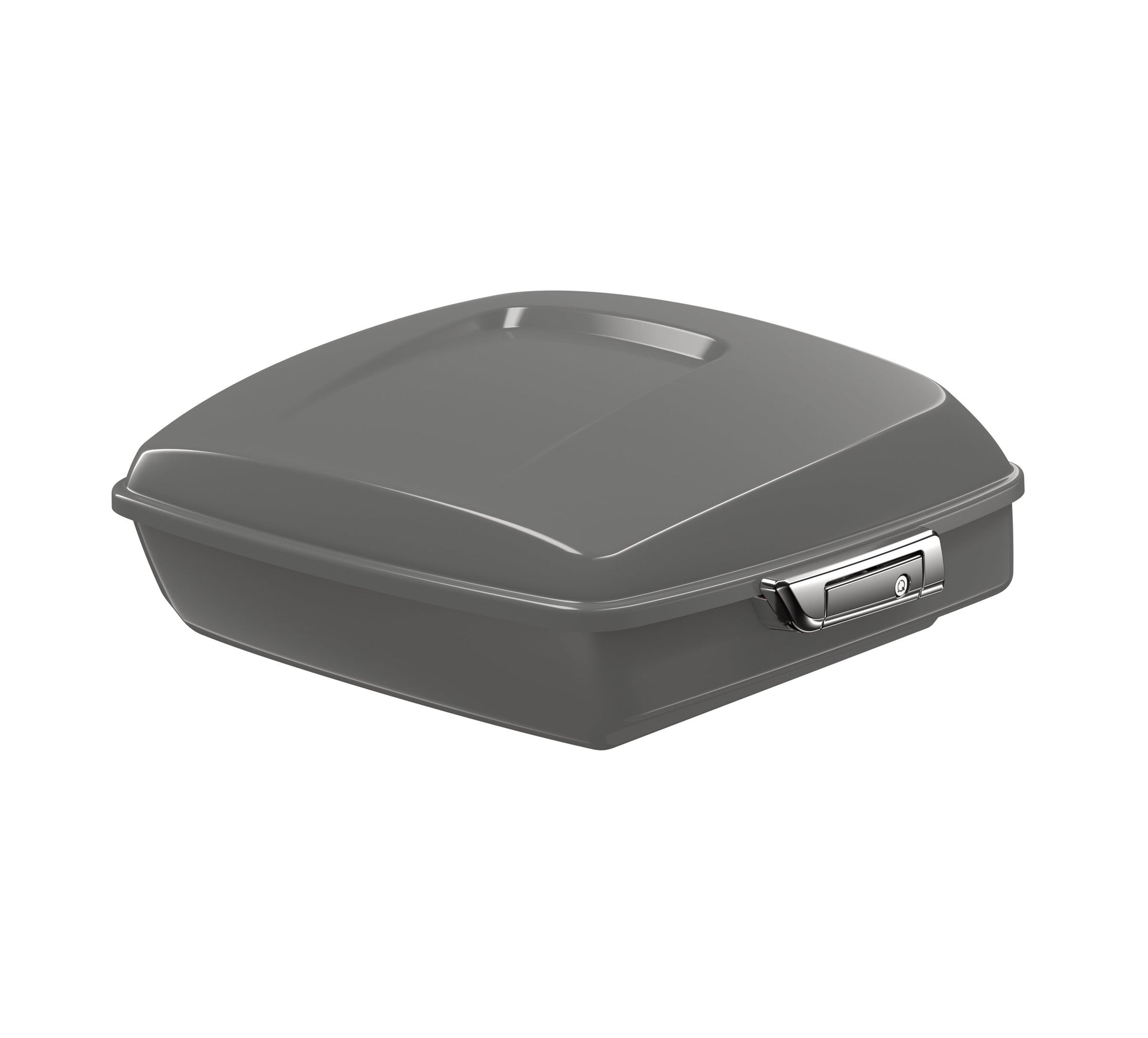 Harley-Davidson Chopped Tour-Pak Luggage - Dark Billiard Gray - Chrome Hardware
