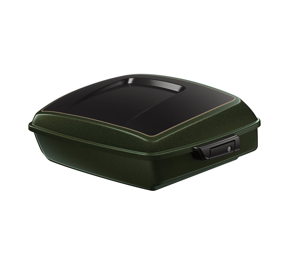 Harley-Davidson Chopped Tour-Pak Luggage - Olive Steel Metallic/Vivid Black - Black Hardware