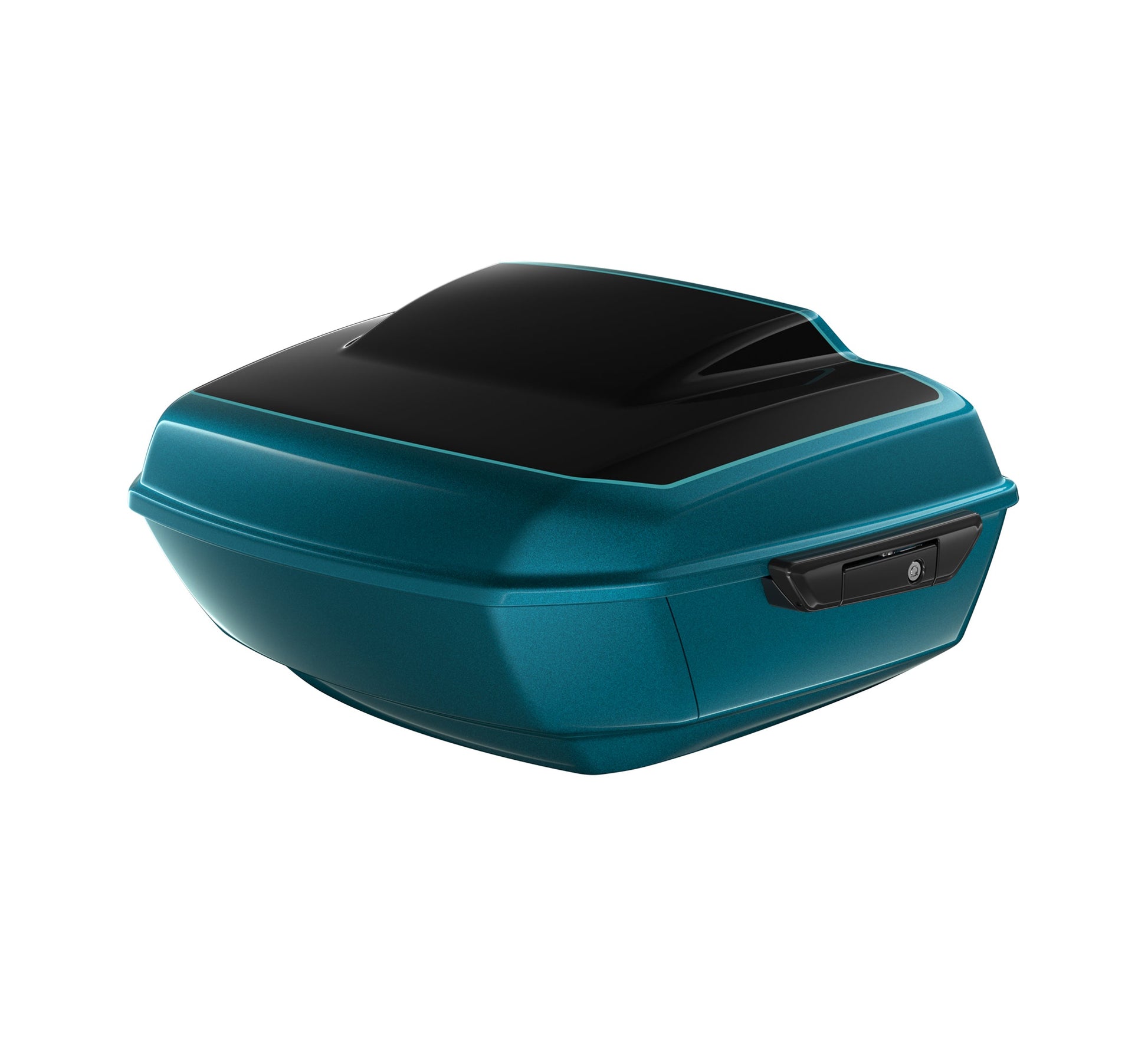 Harley-Davidson Grand Tour-Pak Luggage - Teal Thunder/Vivid Black - Black Hardware