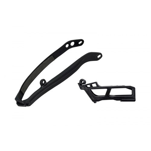 UFO YAMAHA CHAIN GUIDE/SWINGARM SLIDER KIT YZF250 24-25 YZF450 23-25 BLK