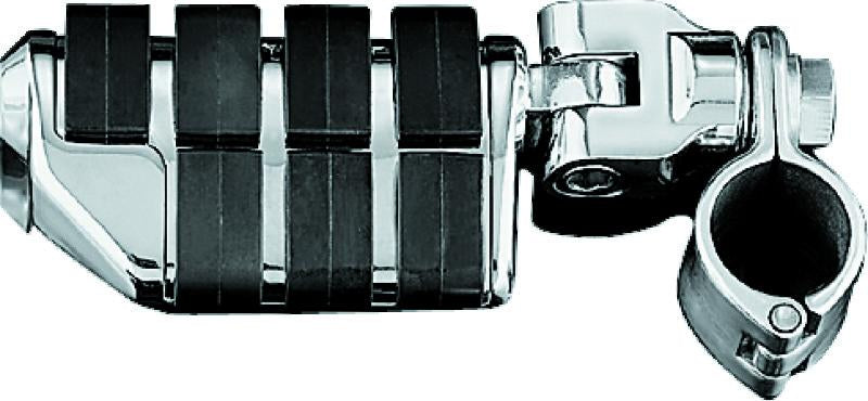 Kuryakyn Dually ISO Pegs With 1-1/4inch Clamp Chrome (Pair)