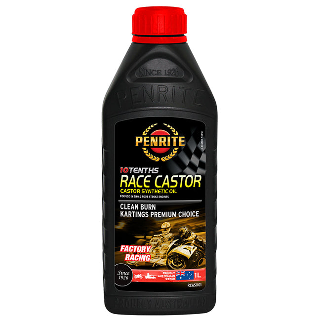 Penrite 10 Tenths Full Synthetic Race Castor 2 Stroke Oil 1L