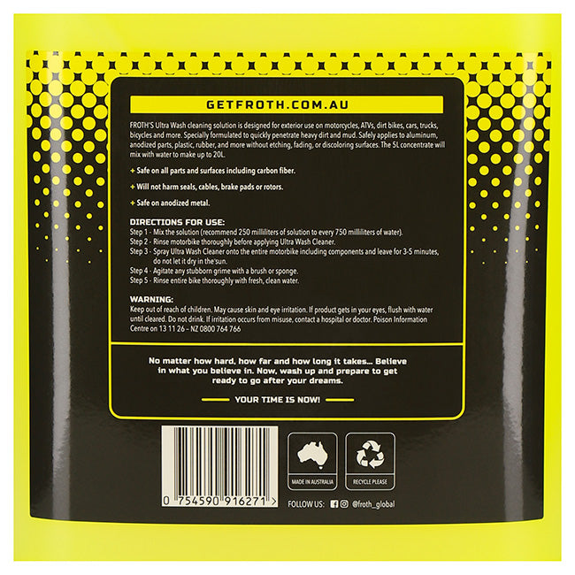 Froth Cleaning & Detailing Products – Sprays, Concentrates, Brushes & Hand Care