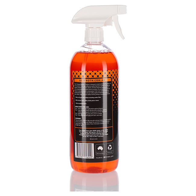 Froth Cleaning & Detailing Products – Sprays, Concentrates, Brushes & Hand Care