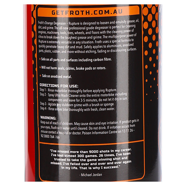 Froth Cleaning & Detailing Products – Sprays, Concentrates, Brushes & Hand Care
