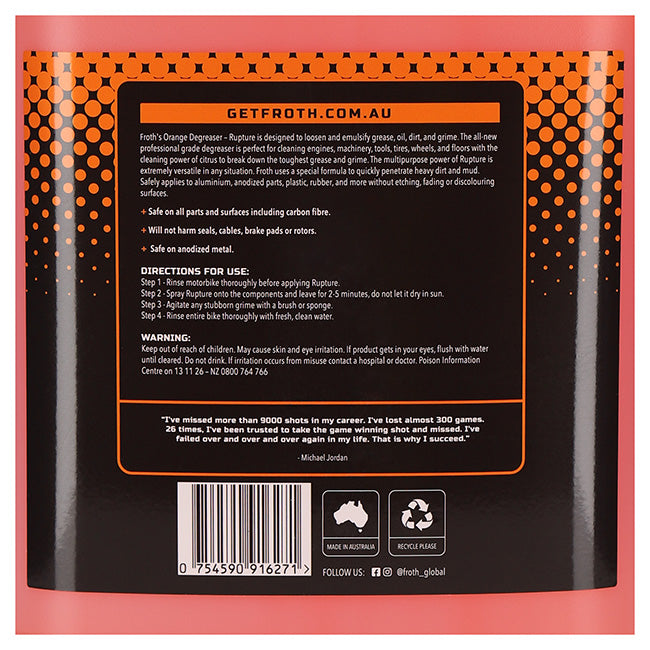 Froth Cleaning & Detailing Products – Sprays, Concentrates, Brushes & Hand Care