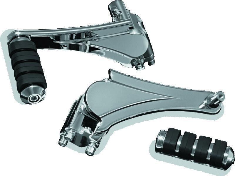Kuryakyn Adjustable Passenger Pegs With ISO Small Pegs 10 and Up Chrome
