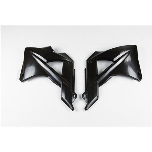 UFO GAS GAS RADIATOR SHROUDS MC/EC/FSR 125-200-250-300-450 2010-2011 BLK