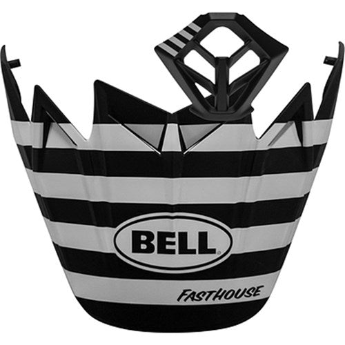 BELL S/P - MOTO-9 MIPS M/PIECE/PEAK KIT FASTHOUSE STRIPE MATT WHT/BLK  [ONC01]