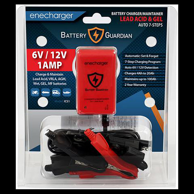 Victron Enecharger ICS1 Battery Guardian - 6V/12V 1.0A 7 Step Charger