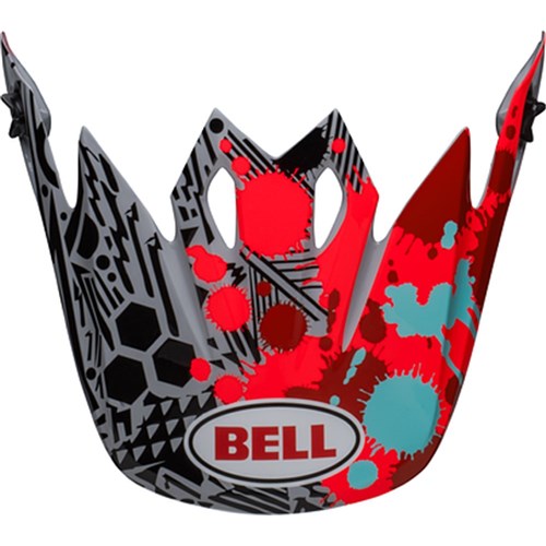 BELL S/P - MX-9 MIPS PEAK TAGGER SPLATTER BRT RED/GRY
