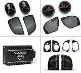 Harley-Davidson ® Audio Powered By Rockford Fosgate® Stage III 4-Speaker Kit – With Saddlebag Lid Cut-In System
