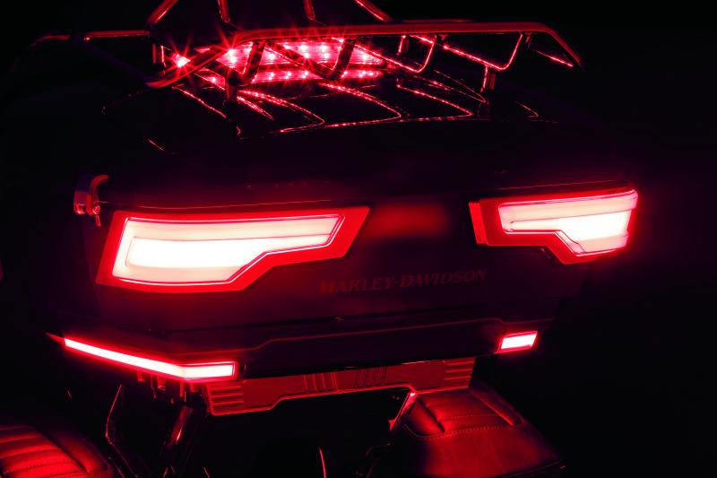 Kuryakyn Tracer Tour-Pak Rear Lights Chrome Red Lens