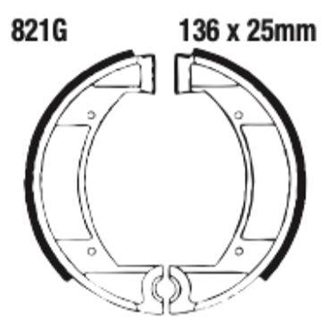 EBC Brakes Grooved Brake Shoe Set – G Series Fitments