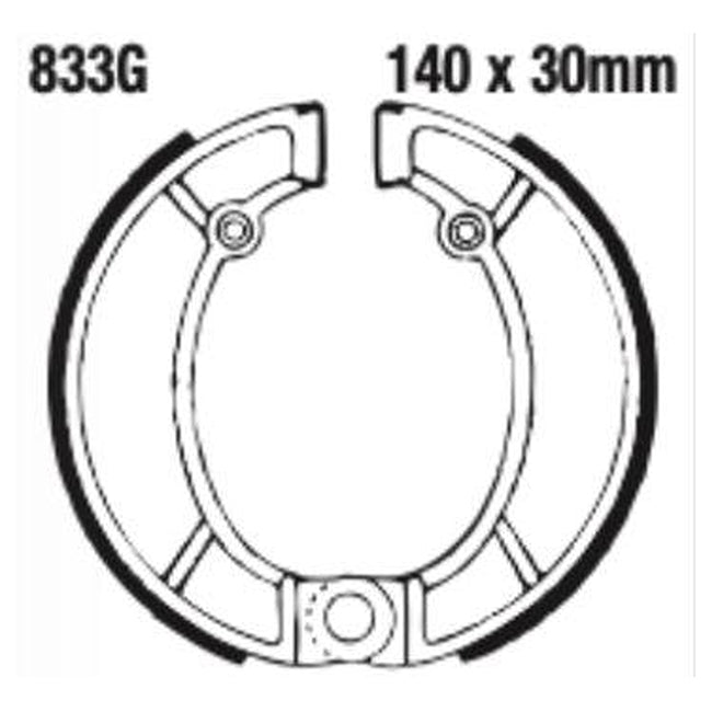 EBC Brakes Grooved Brake Shoe Set – G Series Fitments