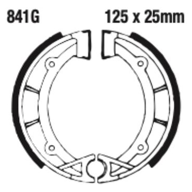 EBC Brakes Grooved Brake Shoe Set – G Series Fitments