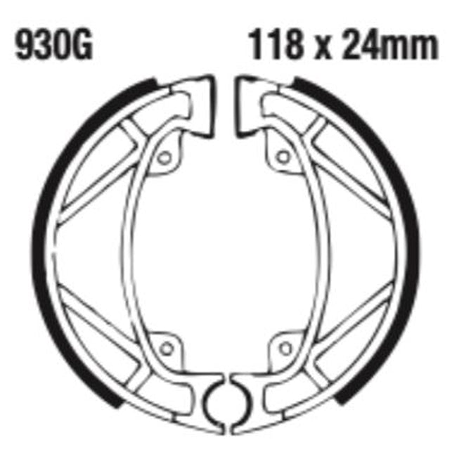 EBC Brakes Grooved Brake Shoe Set – G Series Fitments