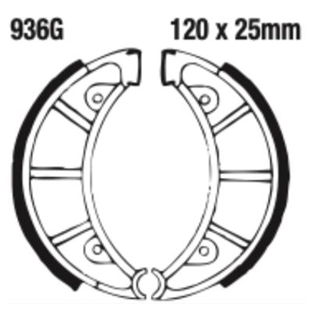 EBC Brakes Grooved Brake Shoe Set – G Series Fitments