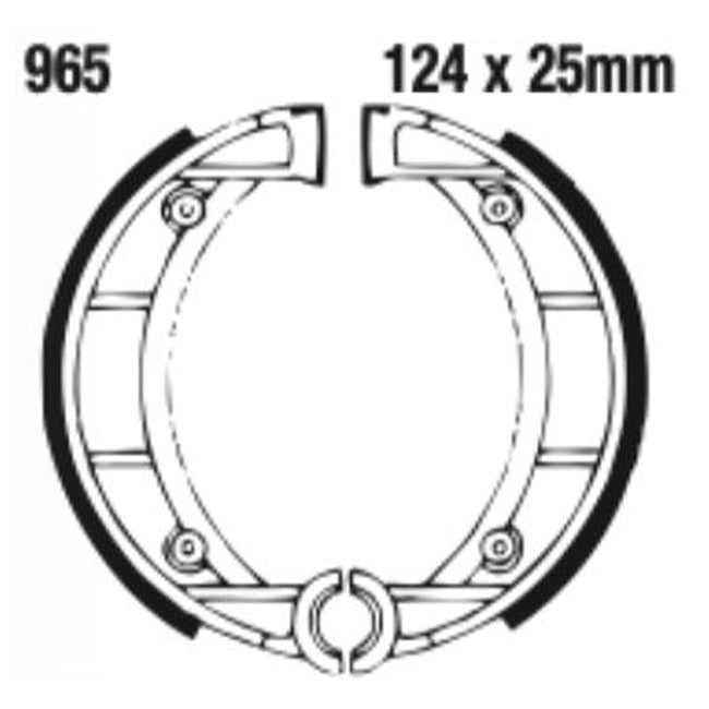 EBC Brakes Grooved Brake Shoe Set – G Series Fitments