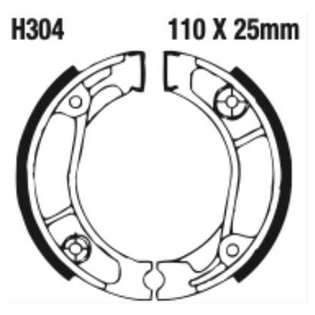 EBC Brakes Grooved Brake Shoe Set – G Series Fitments