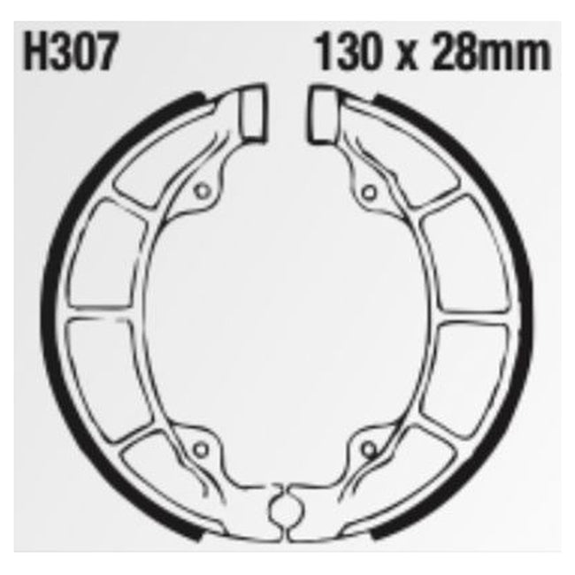 EBC Brakes Grooved Brake Shoe Set – G Series Fitments