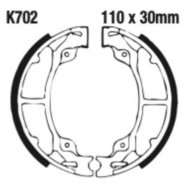 EBC Brakes Grooved Brake Shoe Set – G Series Fitments