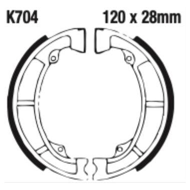 EBC Brakes Grooved Brake Shoe Set – G Series Fitments