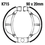 EBC Brakes Motorcycle Brake Shoe Set – Durable & High-Performance