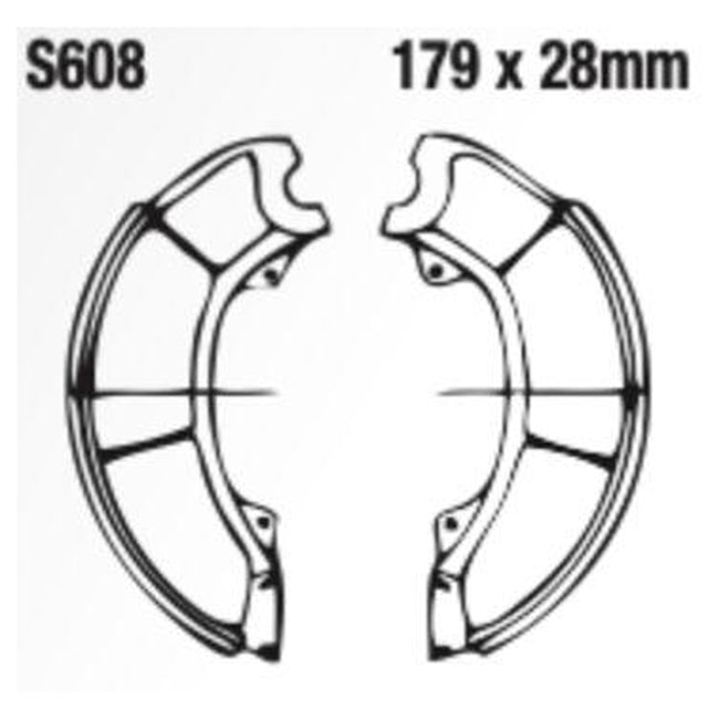 EBC Brakes Motorcycle Brake Shoe Set – Durable & High-Performance