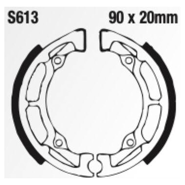 EBC Brakes Motorcycle Brake Shoe Set – Durable & High-Performance